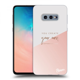 Picasee Silikónový prehľadný obal pre Samsung Galaxy S10e G970 - You create your own opportunities