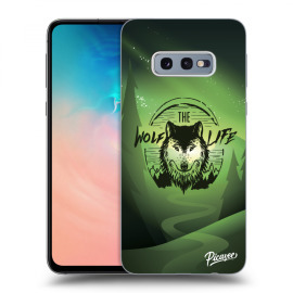 Picasee Silikónový prehľadný obal pre Samsung Galaxy S10e G970 - Wolf life