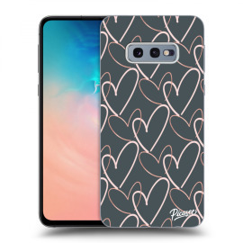 Picasee Silikónový čierny obal pre Samsung Galaxy S10e G970 - Lots of love