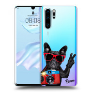 Picasee Silikónový prehľadný obal pre Huawei P30 Pro - French Bulldog - cena, porovnanie