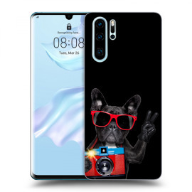 Picasee Silikónový čierny obal pre Huawei P30 Pro - French Bulldog