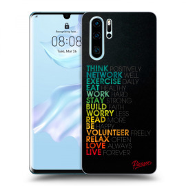 Picasee Silikónový čierny obal pre Huawei P30 Pro - Motto life