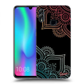 Picasee Silikónový čierny obal pre Honor 10 Lite - Flowers pattern