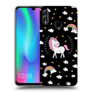 Picasee Silikónový čierny obal pre Honor 10 Lite - Unicorn star heaven - cena, porovnanie