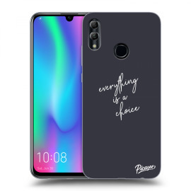 Picasee Silikónový čierny obal pre Honor 10 Lite - Everything is a choice