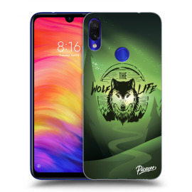 Picasee Silikónový čierny obal pre Xiaomi Redmi Note 7 - Wolf life