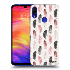 Picasee Silikónový čierny obal pre Xiaomi Redmi Note 7 - Feather 2