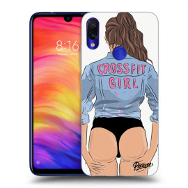 Picasee Silikónový čierny obal pre Xiaomi Redmi Note 7 - Crossfit girl - nickynellow