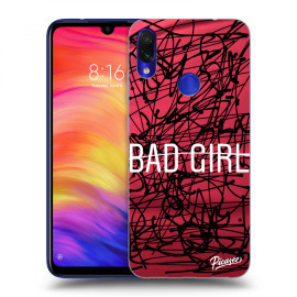 Picasee Silikónový čierny obal pre Xiaomi Redmi Note 7 - Bad girl