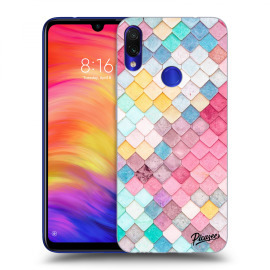 Picasee Silikónový čierny obal pre Xiaomi Redmi Note 7 - Colorful roof