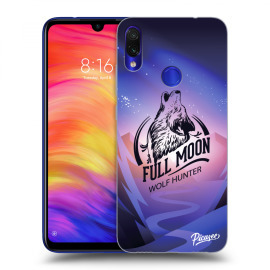 Picasee Silikónový čierny obal pre Xiaomi Redmi Note 7 - Wolf