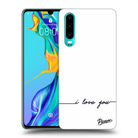 Picasee Silikónový prehľadný obal pre Huawei P30 - I love you