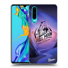 Picasee Silikónový prehľadný obal pre Huawei P30 - Wolf