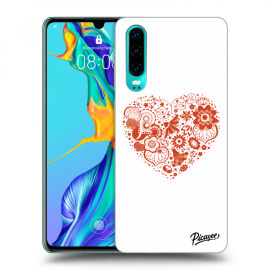 Picasee Silikónový prehľadný obal pre Huawei P30 - Big heart