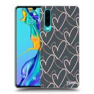 Picasee Silikónový čierny obal pre Huawei P30 - Lots of love - cena, porovnanie