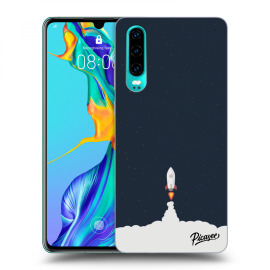 Picasee Silikónový čierny obal pre Huawei P30 - Astronaut 2