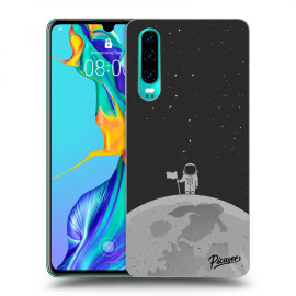 Picasee Silikónový čierny obal pre Huawei P30 - Astronaut