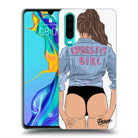 Picasee Silikónový čierny obal pre Huawei P30 - Crossfit girl - nickynellow