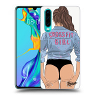 Picasee Silikónový čierny obal pre Huawei P30 - Crossfit girl - nickynellow - cena, porovnanie