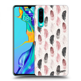 Picasee Silikónový prehľadný obal pre Huawei P30 - Feather 2