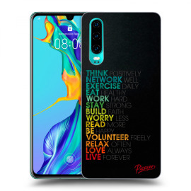 Picasee Silikónový prehľadný obal pre Huawei P30 - Motto life