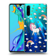 Picasee Silikónový prehľadný obal pre Huawei P30 - Unicorn star heaven - cena, porovnanie