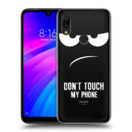 Picasee Silikónový prehľadný obal pre Xiaomi Redmi 7 - Don't Touch My Phone - cena, porovnanie