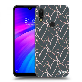 Picasee Silikónový prehľadný obal pre Xiaomi Redmi 7 - Lots of love