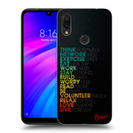 Picasee Silikónový prehľadný obal pre Xiaomi Redmi 7 - Motto life - cena, porovnanie