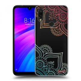 Picasee Silikónový prehľadný obal pre Xiaomi Redmi 7 - Flowers pattern