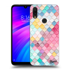 Picasee Silikónový čierny obal pre Xiaomi Redmi 7 - Colorful roof