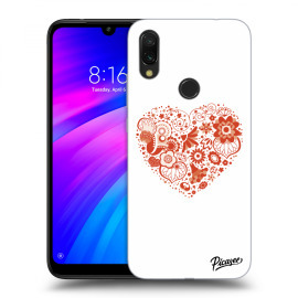 Picasee Silikónový čierny obal pre Xiaomi Redmi 7 - Big heart