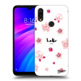 Picasee Silikónový čierny obal pre Xiaomi Redmi 7 - Hello there