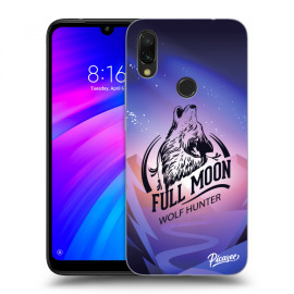 Picasee Silikónový prehľadný obal pre Xiaomi Redmi 7 - Wolf