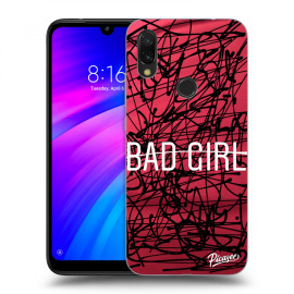 Picasee Silikónový čierny obal pre Xiaomi Redmi 7 - Bad girl