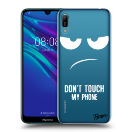 Picasee Silikónový prehľadný obal pre Huawei Huawei Y6 2019 - Don't Touch My Phone