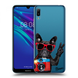 Picasee Silikónový prehľadný obal pre Huawei Huawei Y6 2019 - French Bulldog