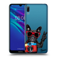 Picasee Silikónový prehľadný obal pre Huawei Huawei Y6 2019 - French Bulldog - cena, porovnanie