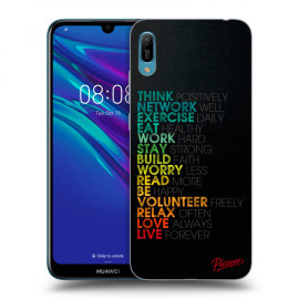 Picasee Silikónový prehľadný obal pre Huawei Huawei Y6 2019 - Motto life