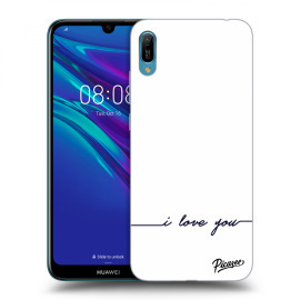 Picasee Silikónový prehľadný obal pre Huawei Huawei Y6 2019 - I love you