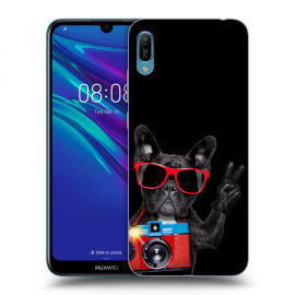 Picasee Silikónový čierny obal pre Huawei Huawei Y6 2019 - French Bulldog