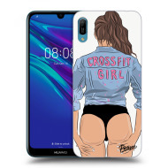 Picasee Silikónový čierny obal pre Huawei Huawei Y6 2019 - Crossfit girl - nickynellow - cena, porovnanie