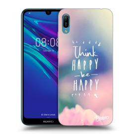 Picasee Silikónový čierny obal pre Huawei Huawei Y6 2019 - Think happy be happy