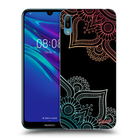 Picasee Silikónový čierny obal pre Huawei Huawei Y6 2019 - Flowers pattern