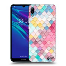 Picasee Silikónový čierny obal pre Huawei Huawei Y6 2019 - Colorful roof