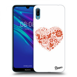 Picasee Silikónový čierny obal pre Huawei Huawei Y6 2019 - Big heart