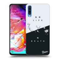 Picasee Silikónový čierny obal pre Samsung Galaxy A70 A705F - Life - Death - cena, porovnanie