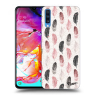 Picasee Silikónový čierny obal pre Samsung Galaxy A70 A705F - Feather 2 - cena, porovnanie