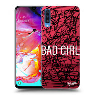 Picasee Silikónový prehľadný obal pre Samsung Galaxy A70 A705F - Bad girl - cena, porovnanie