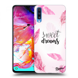 Picasee Silikónový čierny obal pre Samsung Galaxy A70 A705F - Sweet dreams